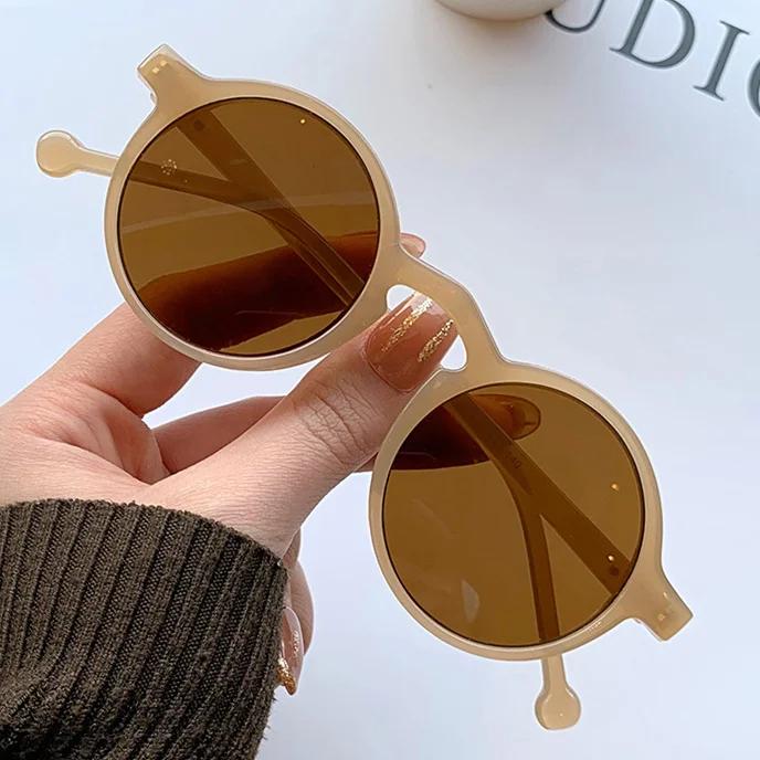 Round Oversized Sunglasses Women Vintage High Quality UV Protection Eyeglasses for Women Men Fashion Lentes De Sol Mujer