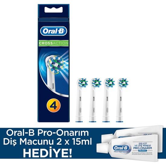 

Сменная насадка для зубной щетки Oral-B Cross Action 4 шт. + зубная паста 30 мл