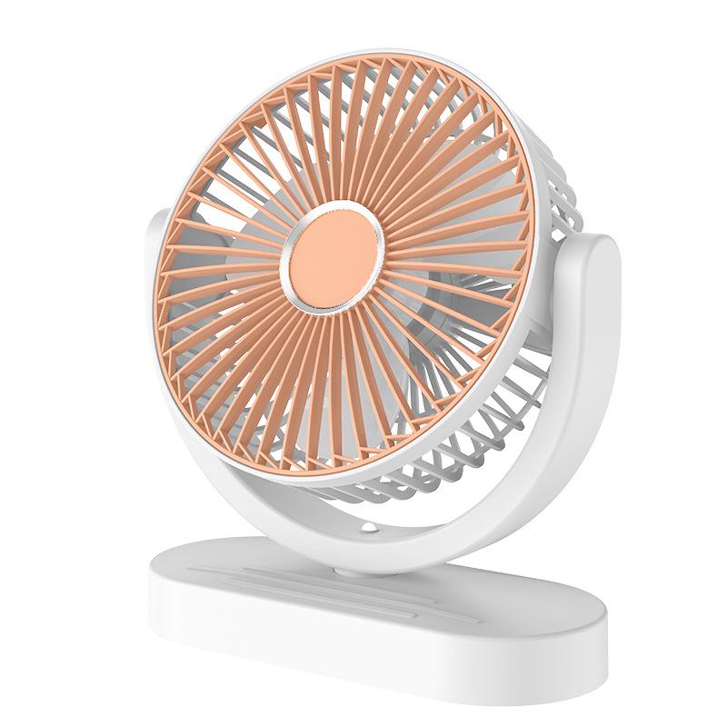 

Portable USB Rechargeable Desk Fan with Large Battery for Home, Office, and Camping. USB Rechargeable and Plug-in помаранчевий