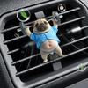 Weightlifting Dog Air Freshener Car Vent Clip 2D Acrylic Decorative Auto Aromatherapy Funny Shape Vent Outlet Perfume for Car