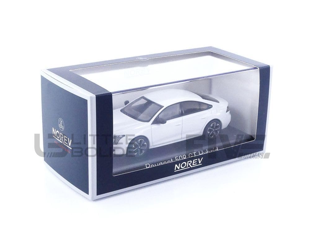 NOREV B Peugeot 508 GT Hybrid 23 Okenite White 1/43 Scale Model 475832