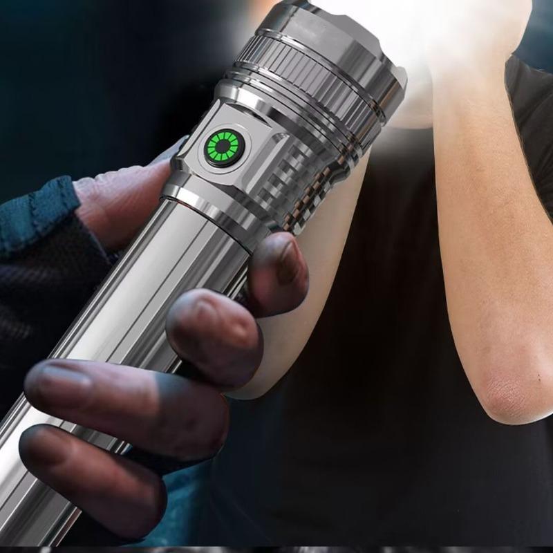 Quick Charge Multifunctional Outdoor Flashlight Long Standby Runtime Multi Light Modes Super Far Beam Dustproof Waterproof Lamp