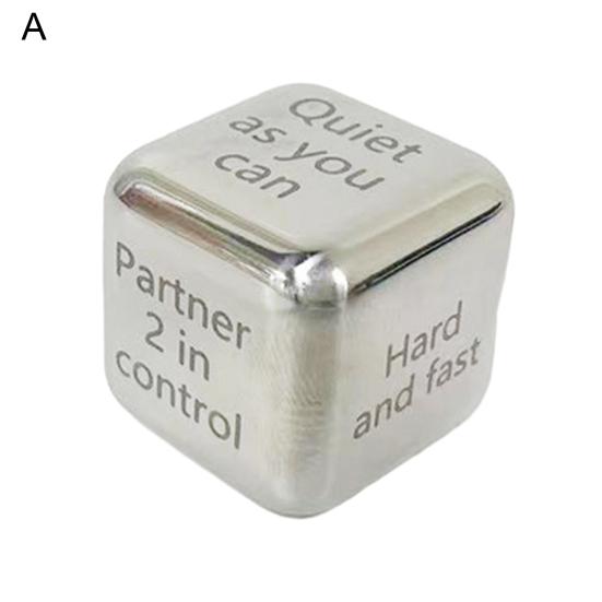 Metal Dice Romantic Date Night Decision Dice Fun Activity Couples Dice Game Toy for Valentine's Day Anniversary