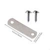 Frame Connector Bracket, Metal Corner Plate, sturdy Fixing, Furniture Repair Silver 1 1.5x4.6cm
