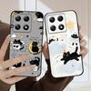 Cartoon Moon Cat For Xiaomi Poco X7 M7 Pro 5G M5 X4Pro M4 M6 4G C65 C75 F6 F5 X6 X5 X7 X5 F7 Ultra M5S M4Pro 5G soft phone case