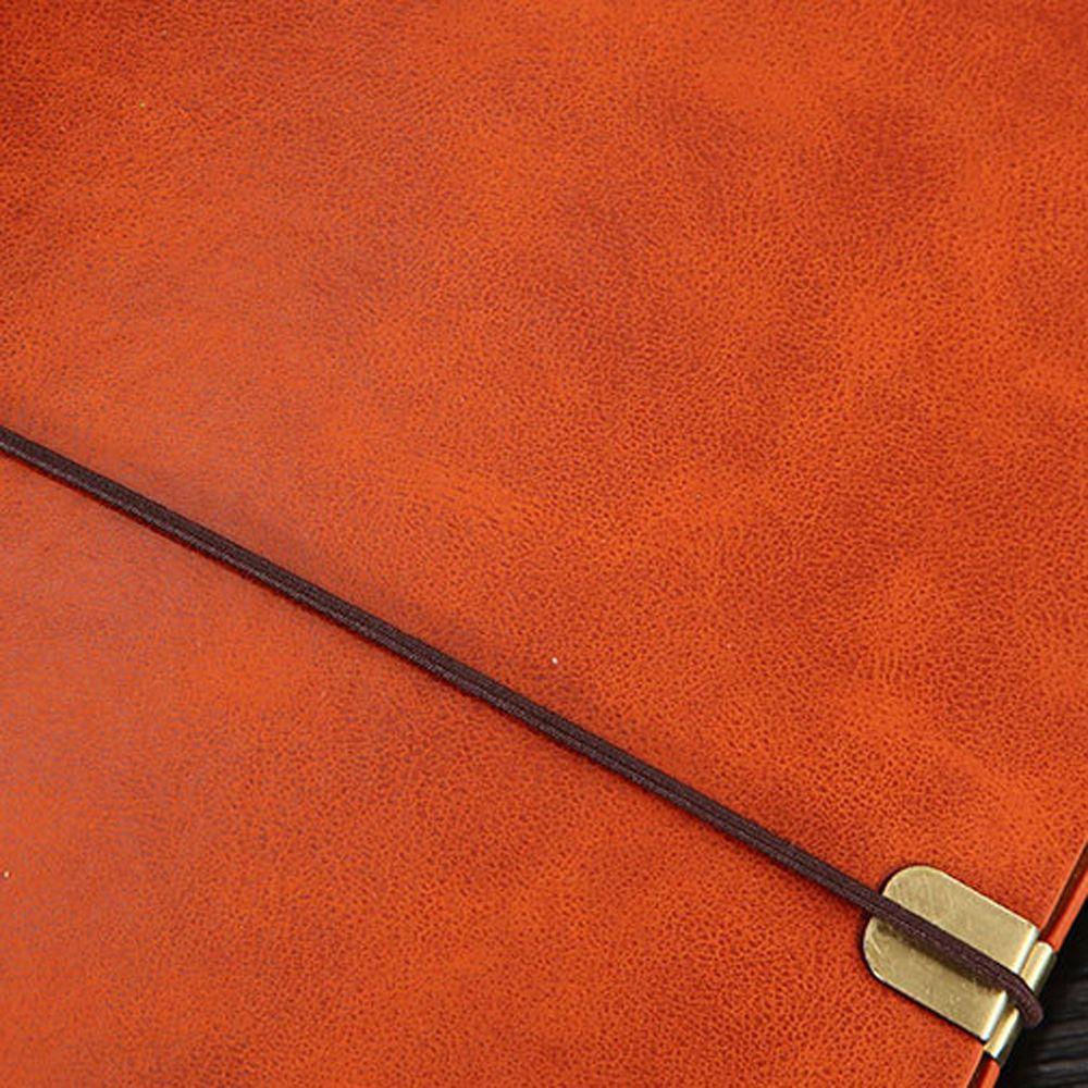 Schedules Organizer List Weekly Leather Notebook Strapped Notepad Stationery Supplies Loose-leaf