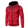 Herren Herbst Kapuzenjacke Langarm Pullover Hoodie Zip Up Cardigan Baumwolle Kapuzenpullover Mantel