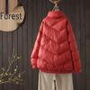 2025 Damen Koreanischer Stil Locker Übergröße Daunenmantel