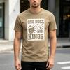 One Boss No Kings Guitar Graphic T Shirt Vintage Rock Music Print Unisex Soft Cotton Crew Neck Short Sleeve Trendy Casual