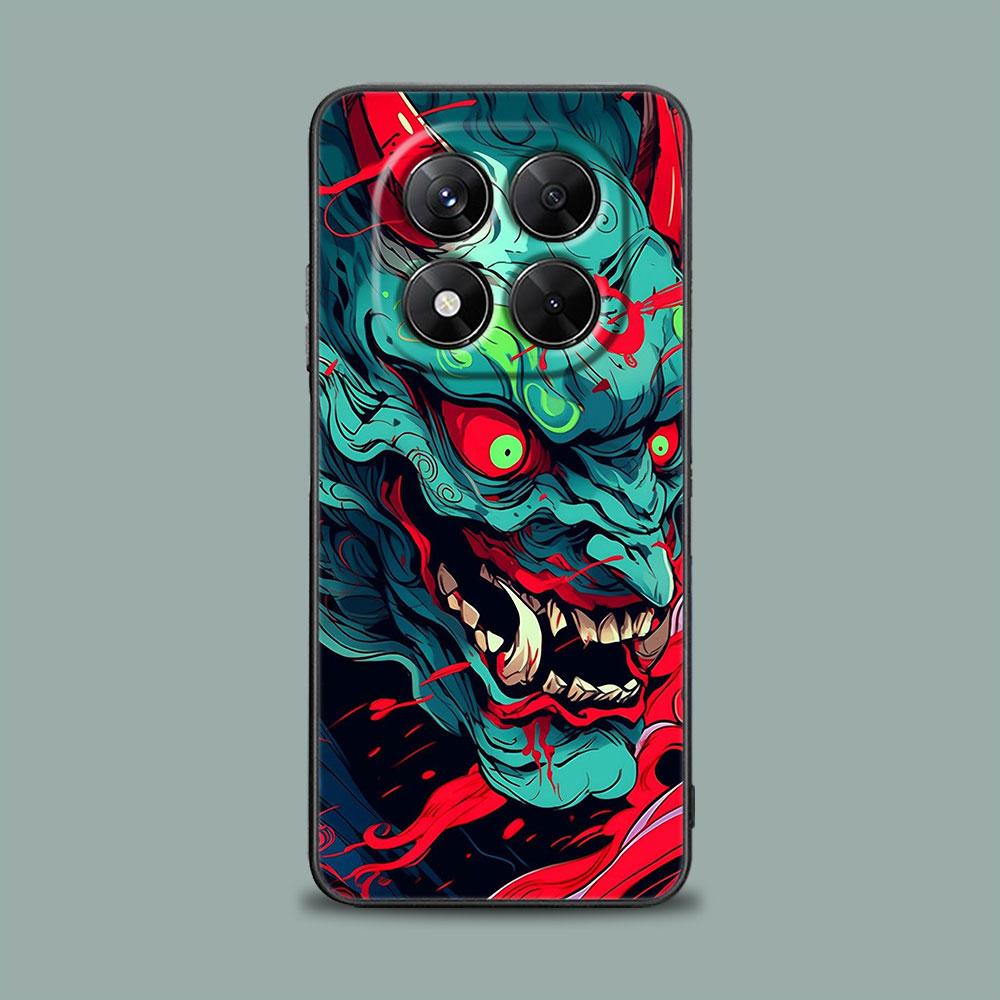 Phone Case for Xiaomi Redmi 15C 14C 12C 13C 4G Redmi Note 15 14 13 12 11 10 Pro Plus 12S Silicone Soft Cover Oni Mask Art Dragon
