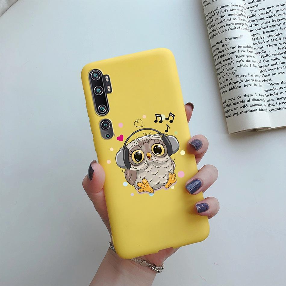Love Heart Sunflower Case for Xiaomi Mi Note 10 Pro Case Bumper Silicone Back Cover for Xiomi Xiaomi Mi Note 10 Note10 Pro Case