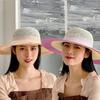 Straw Hat Women's Summer Foldable Beach Hat Face Covering Sun Hat Bow Fisherman Hat Sun Hat Basin Hat