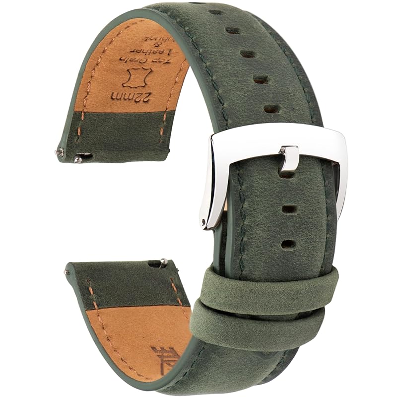 

[CORROPELLE] watch band genuine leather watch belt quick release 18mm 19mm 20mm 21mm 22mm replacement belt No tools required elegant crazy horse