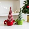 Christmas Decoration Dwarfs Ornament Knitted Striped Hat Gnomes Swedish Tomtes Plush Dolls Figurine Home Table Decors