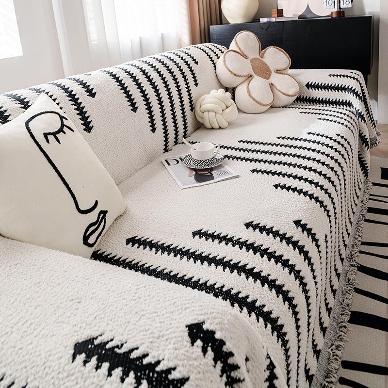 Шенилл Подушка для дивана Все сезоны Чехол для дивана Чехол Цельный Полный чехол Плед — фото 3