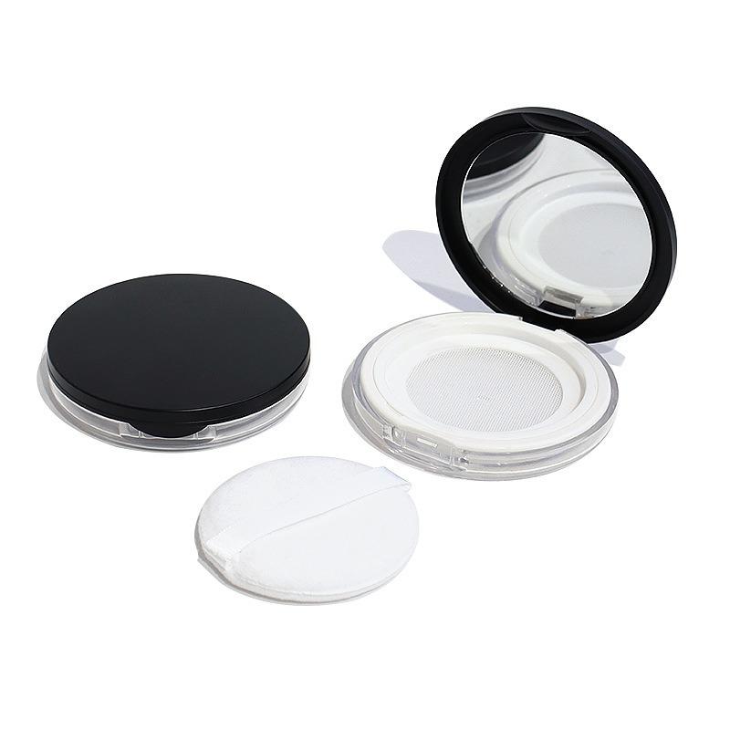 Mini Travel Compact Makeup Container, 0.18oz Small Powder Container With Flip Lid, Non-Spill And Leak-Proof