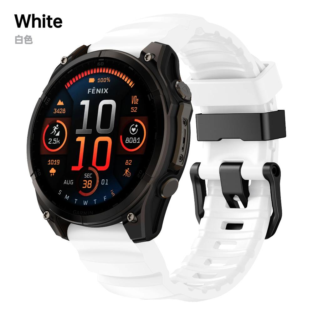 Rychloupínací 22mm 26mm řemínek pro Garmin Tactix8 Silikonový pásek pro Garmin Fenix 8/7X Pro/E Enduro 3 Náramek pro Forerunner 970-965/Instinct 3
