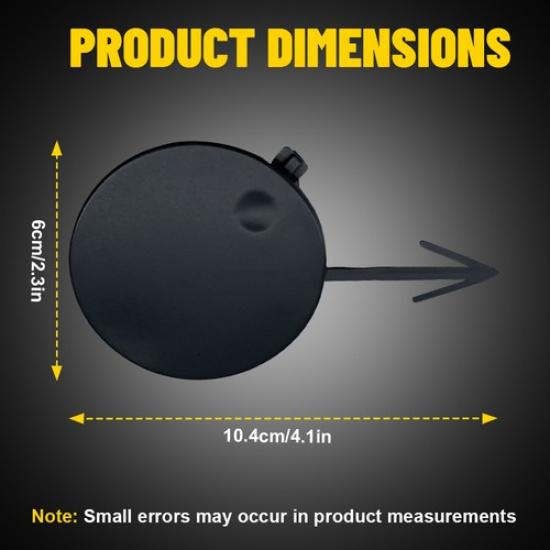 Car Front Tow Bumper Hook Cover Cap Black For 2018  Ford Explorer FO1029104