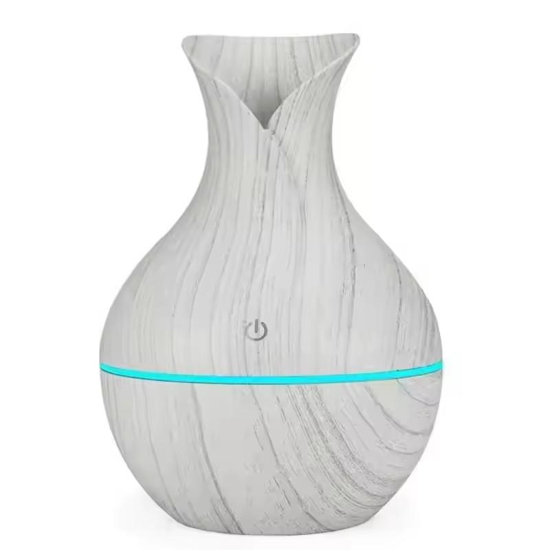 Vulkan Luftbefeuchter 300ml Schreibtisch USB Wassernebel Diffusor Lufterfrischer Vernebler mit Buntem Umgebungs-Nachtlicht