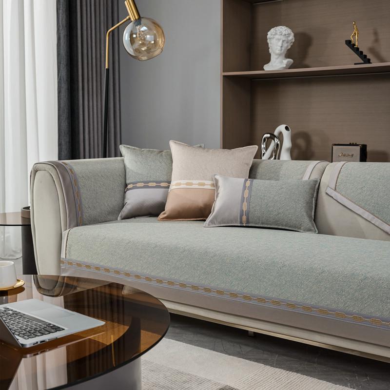 

Высокоточный жаккардовый чехол для дивана для гостиной, устойчивый к царапинам от кошек, нескользящий, чехол для дивана в форме L, 70x70cm 1pc