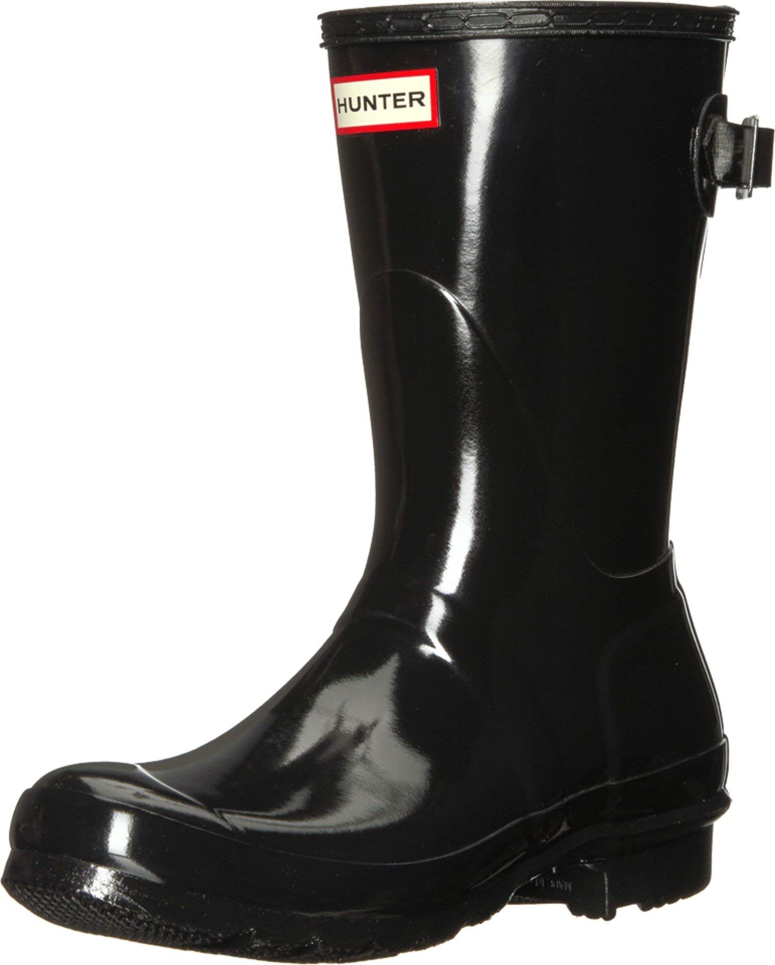 

Hunter Original Back Adjust Short Черные резиновые дождевые сапоги до середины икры для женщин, размер 8M -