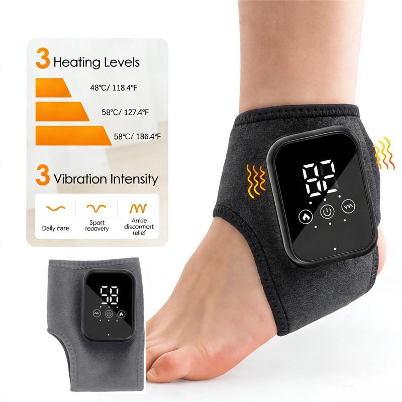 Electric Heating Foot Ankle Massager Wireless Thermal Ankle Brace Ankle Protector 5 Infrared Hot Compress 3 Vibration Ankle Band