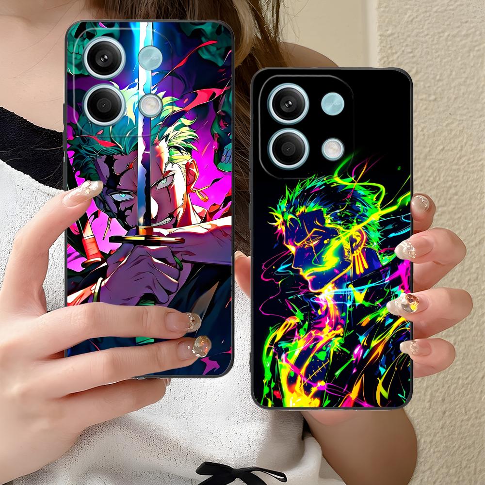 Anime Zoro Mobile Phone Case for Xiaomi Redmi Note 14 13 12 11 A5 3 2 1 Pro Plus 4G 5G Colour Printing Protective Pretty Cover