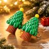 Stress Relief Keychain Retractable Christmas Tree Longsword Toy, 3D Printed Xmas Accessories Keychain, Holiday Mini Fidget Toy for Backpack Charm Bag
