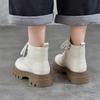 Johnature Genuine Leather Wool Boots Thick And Warm Women's Cotton Shoes Thick Soles Anti Slip Short Boots