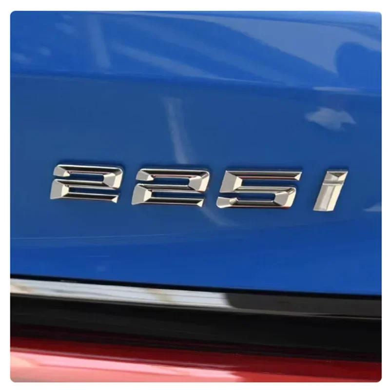 3D ABS Car Rear Trunk Letters Logo Badge Emblem Sticker For BMW 2 Series 216i 218i 220i 225i 228i 230i 235i 240i F22 F23 F46 F45