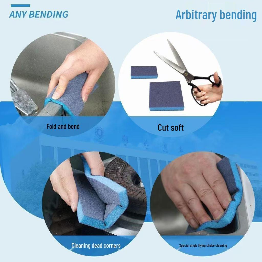 Dual-Sided Durable Sanding Sponge for Cars, Woodworking, and Furniture