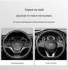 Premium Genuine Leather Steering Wheel Cover for Modern Cars: Mistra, Tucson, Santa Fe, Reina, IX35, IX25, Elantra, Langdong