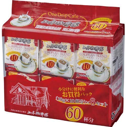 

Упаковка кофе Ямамото Yamamoto Coffee Hall Европейская смесь xx 6 пакетиков (10г 10п)