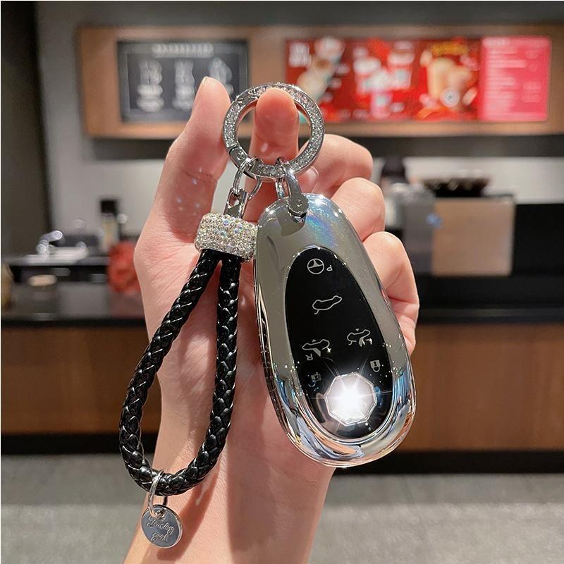 Tpu Car Key Case For Morris Garages Mg Cyberster Accessories Remote Protection Cover Shell Keychain Holder Fob