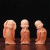 Decoration Desk Miniatures Little Monk Figurine Monk Ornament Buddha Monk Statue Small Monk Status