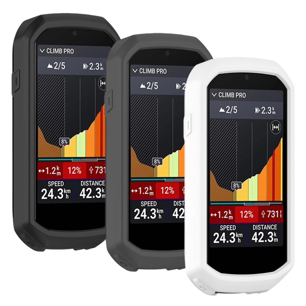 For Garmin Edge 1050 Silicone Case Protective Case Anti-Scratch All Inclusive Protective Case GPS Code Table Protective Cover