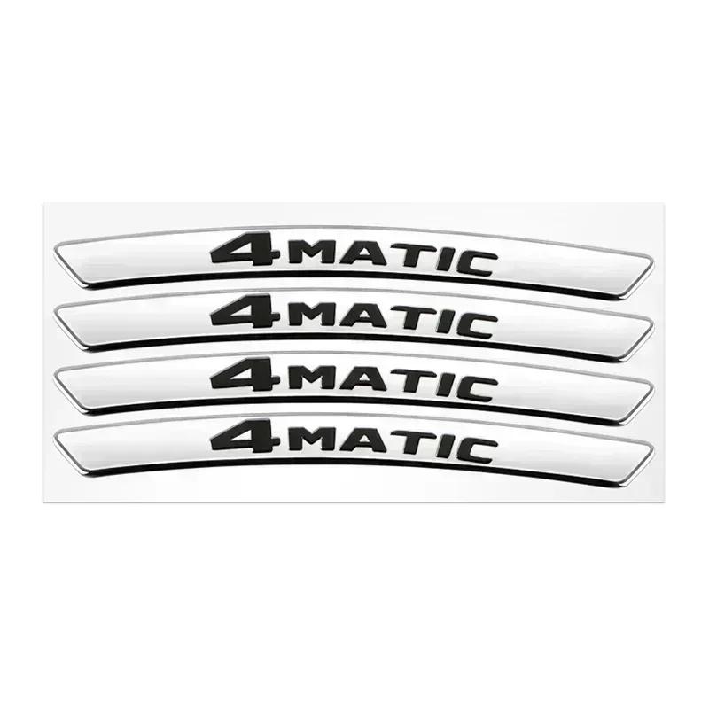 UKY5   3D Aluminum Car Styling Wheel Rim Sticker Car Refit Accessorie For Mercedes Benz AMG A B R G Class GLK GLA CLA GLB GLC C200 E200