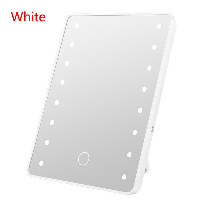Desktop HD Makeup Mirror Three Levels of LED Light Makeup Mirror Portable Makeup Mirror, Household Intelligent Luminous Mirror
