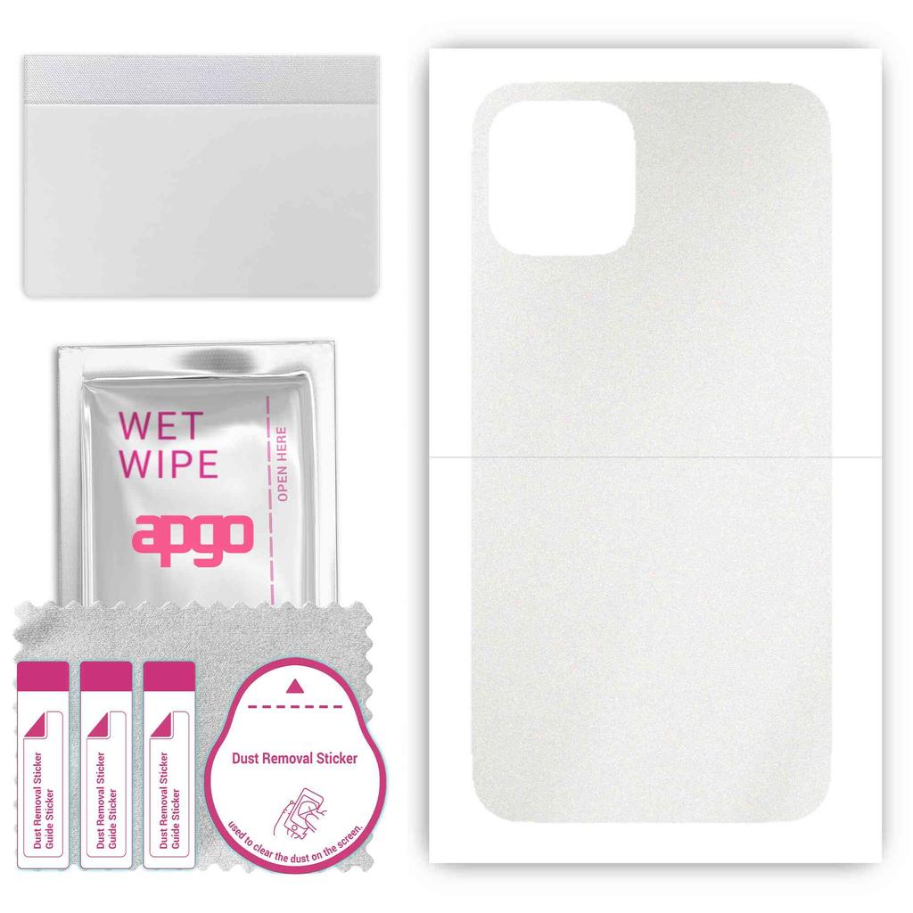 apgo Protective Skin Sticker for the back compatible with Apple iPhone 11 Pro, Wrap Film, Foil, Vinyl - Pattern Matte Transparent