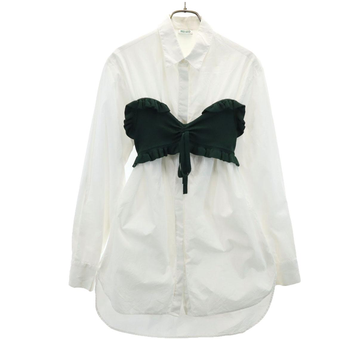 

KENZO Long sleeve Layered shirt white Women Used