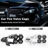 4pcs Car Dodge Badges Wheel Tire Valve Stem Cap For Dodge Durango Charger Ram 1500 Nitro Journey Demon Accessories VV9