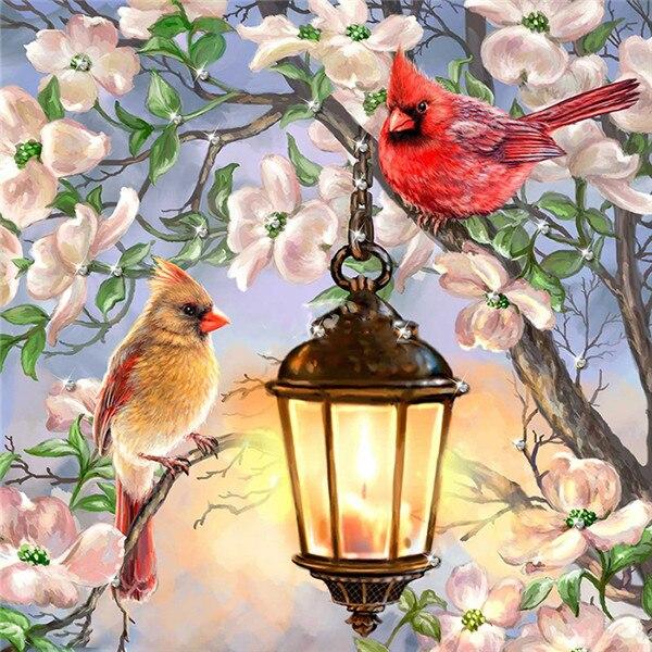 Volle quadratische Diamant-Malerei Vogel Kunst Strass Diamant Stickerei Tier Mosaik Schmetterling handgemachte Geschenk Dekor für Zuhause