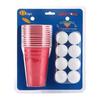 American Two-Color 16oz Party Beer Pong Cups - Disposable Plastic Table Tennis Cups