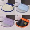 Summer Womens Black Vinyl Open Top Hat With Wide Brim For Sun Protection Sunhat For Outdoors