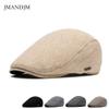 Herbst- und Winter-Samt-Thermo-Baskenmütze Herren Strickmütze Lässige Schirmmütze Britische Zeitungsjungenmütze
