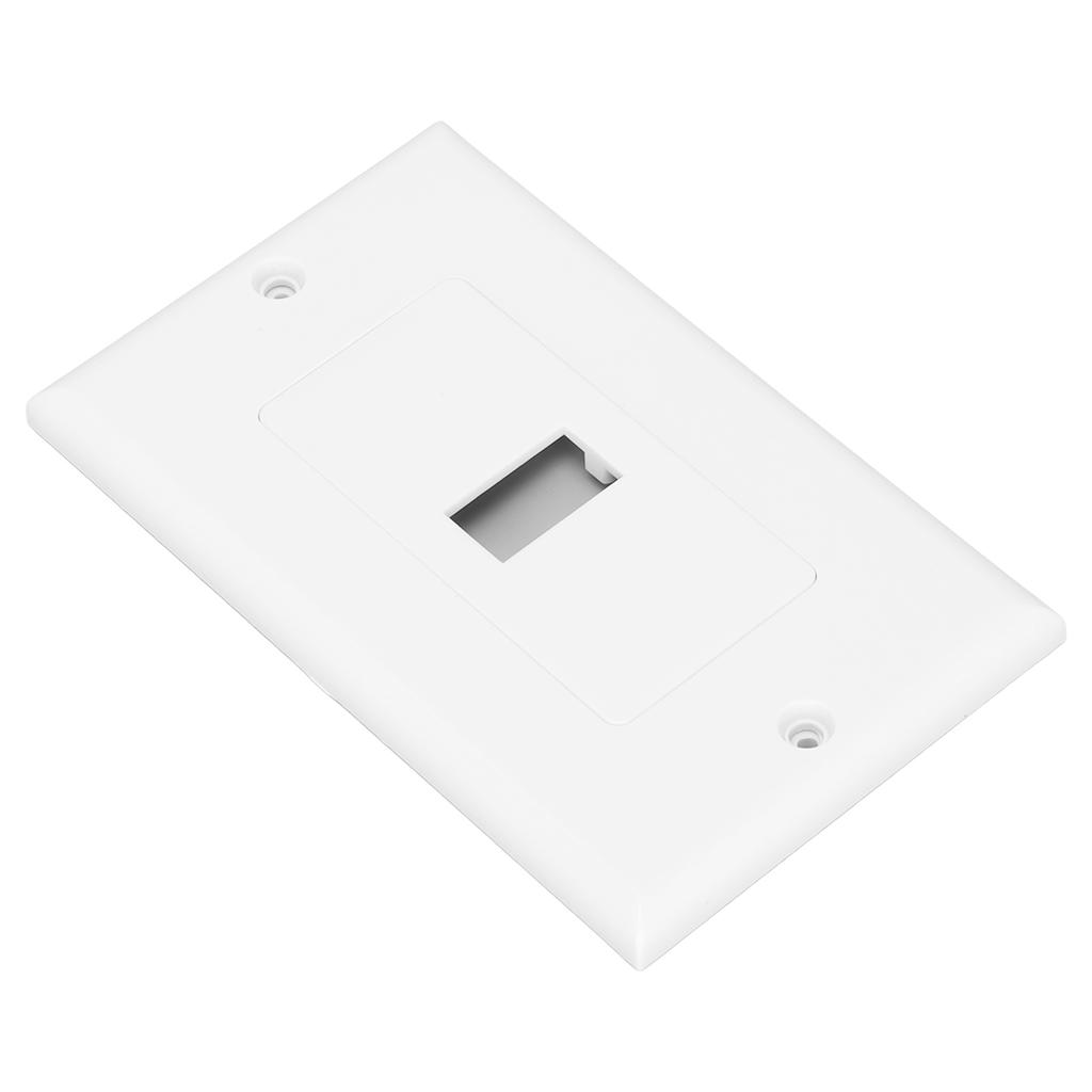 2Pcs HD Multimedia Interface Wall Plate 4K Easy Installation AV Wall Plate with Cable for Home Theater