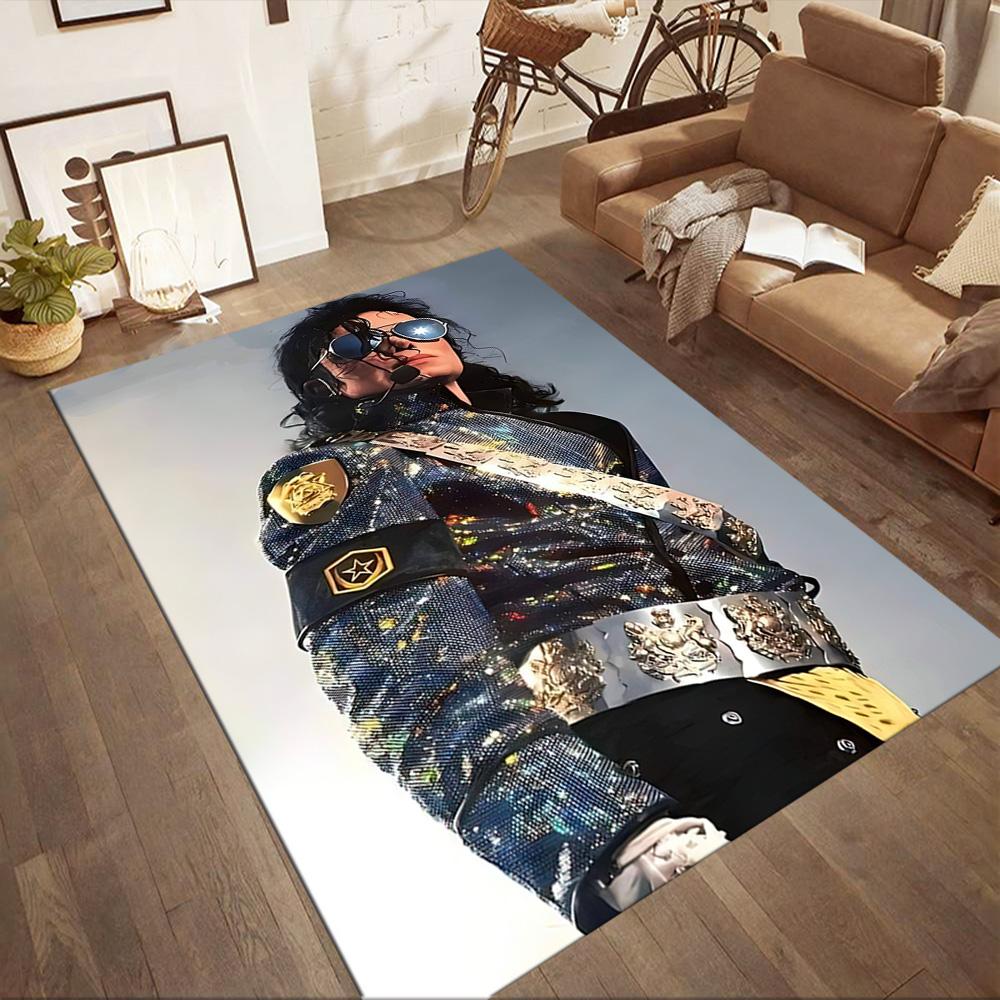 Michael Jackson 1 Floor Rug Office Rug Design for Entryway Playrooms Bedrooms Dining Room Anti-slip Rug Decorate Offices Wedding Party Gift