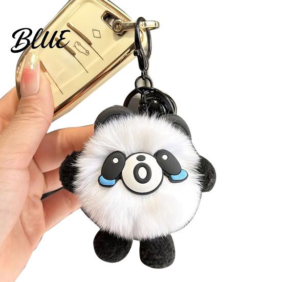 Plush Rabbit Keychain Ear Soft Ball Charm Key Chain Car