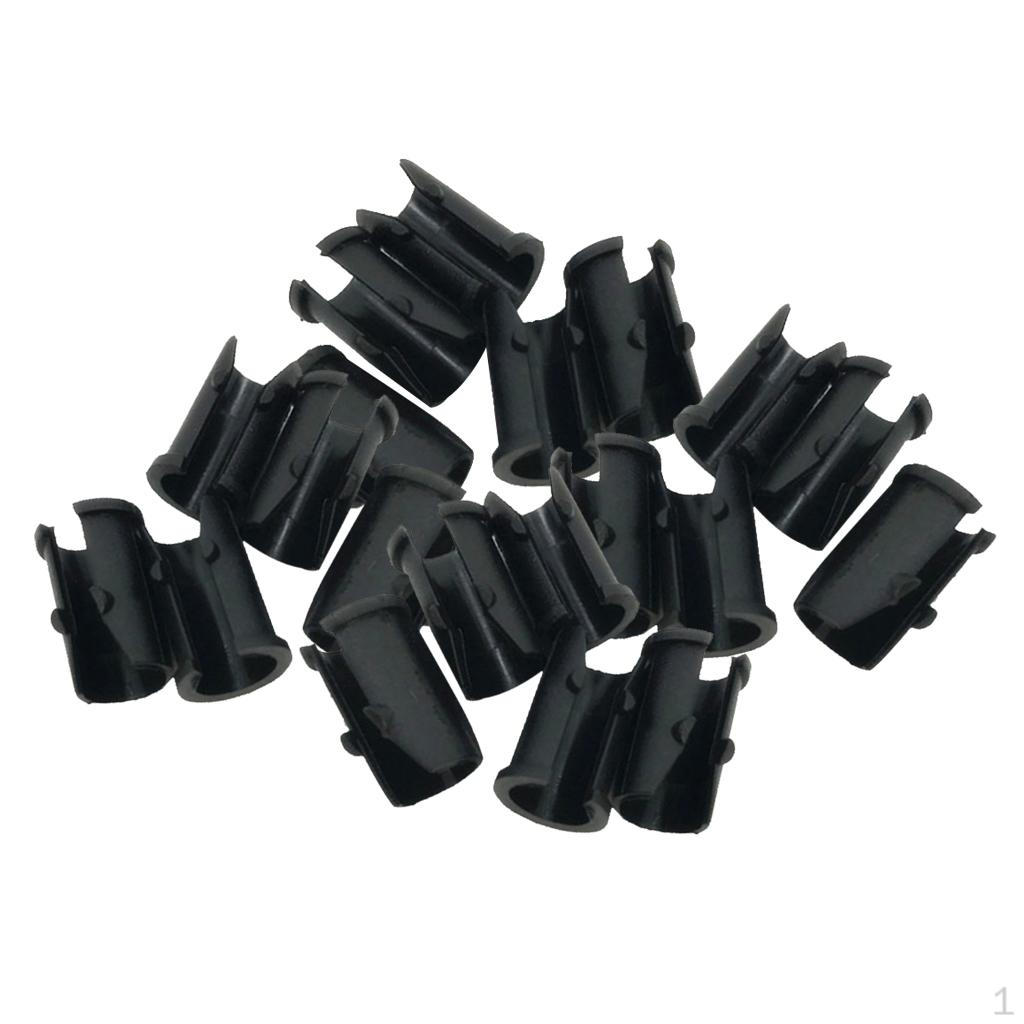 20 Pieces Bike Brake Buckle Thickness Cable Guides Clip Sleeves