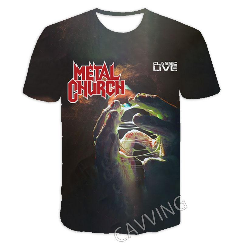 New Fashion Women/Men's 3D Print  Metal Church Rock   Casual T-shirts  Hip Hop Tshirts Harajuku Styles Tops Clothing